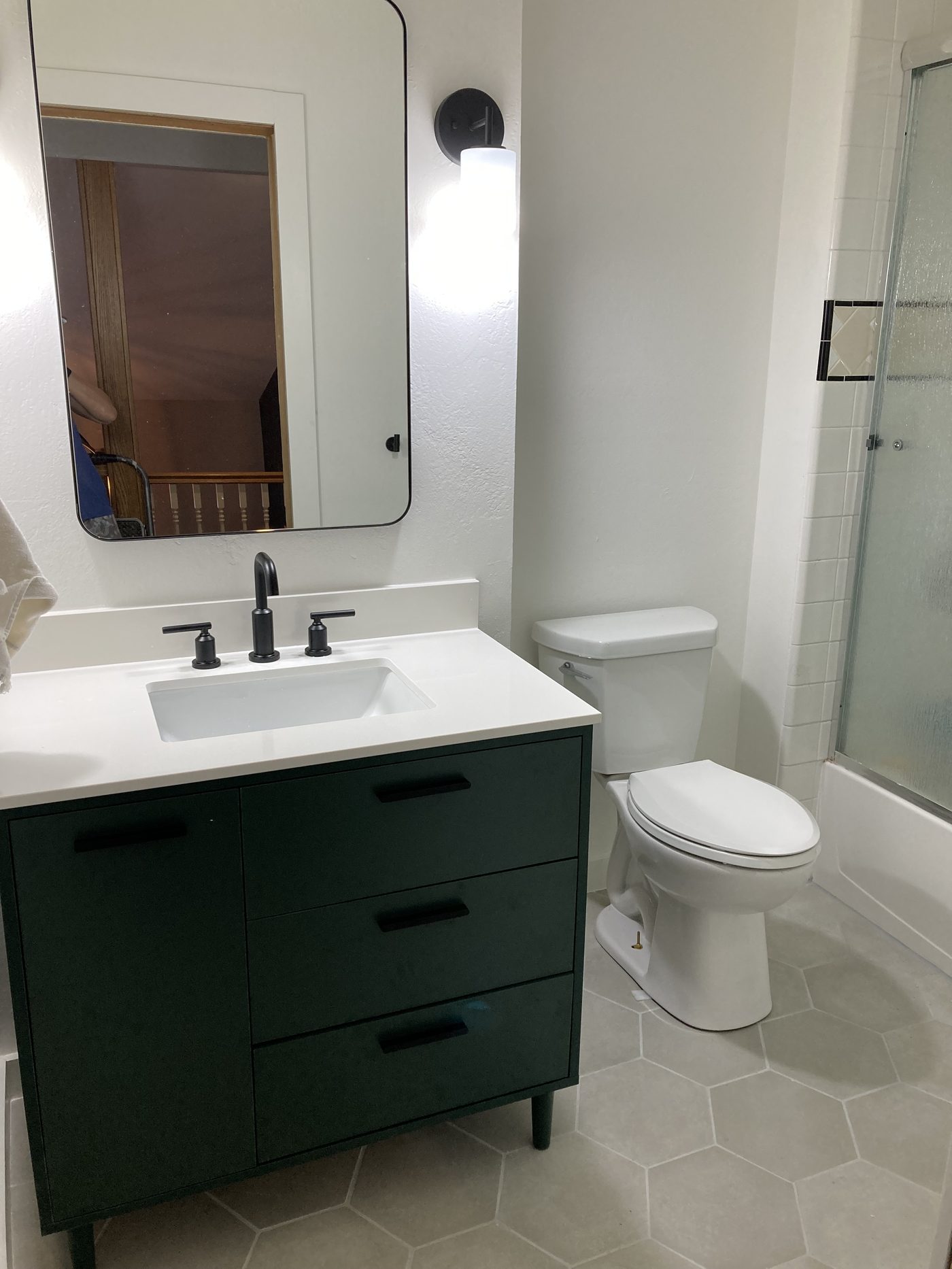 Bathroom update, after
