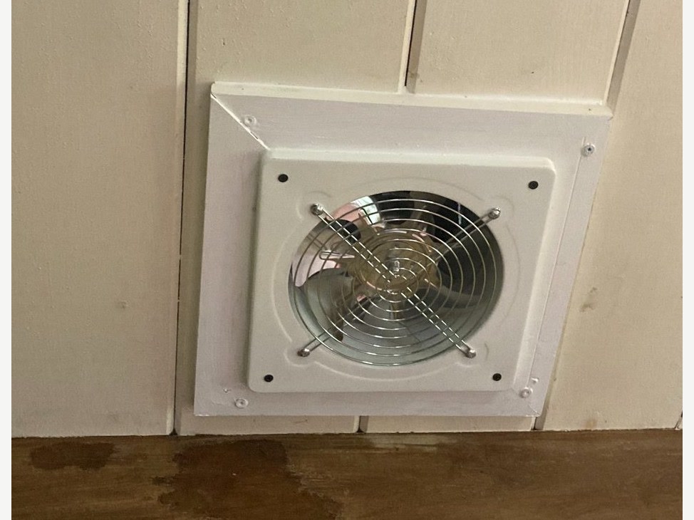 Ceiling fan install, after
