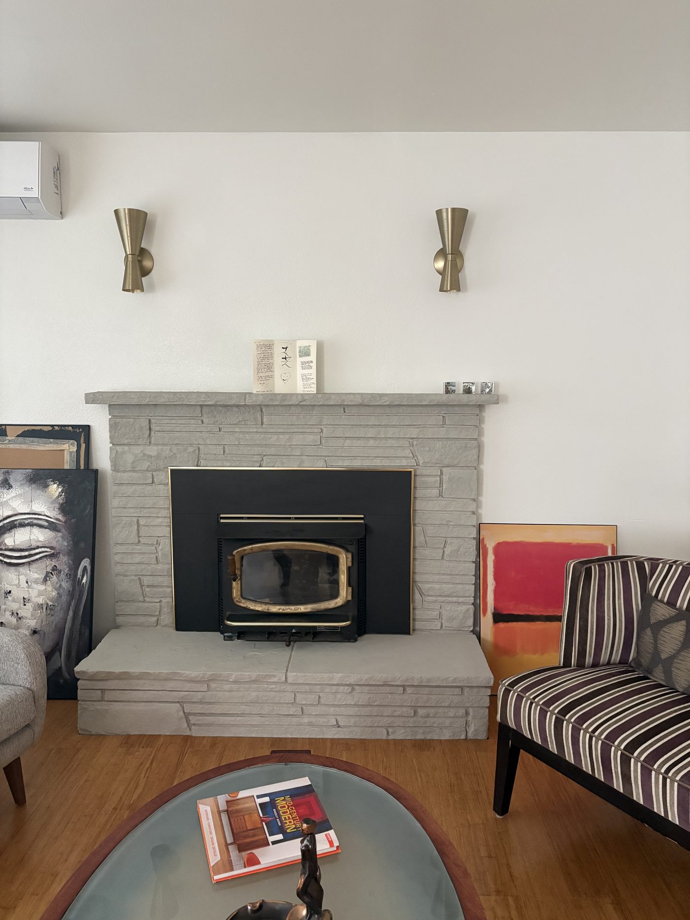 Fireplace surround, after