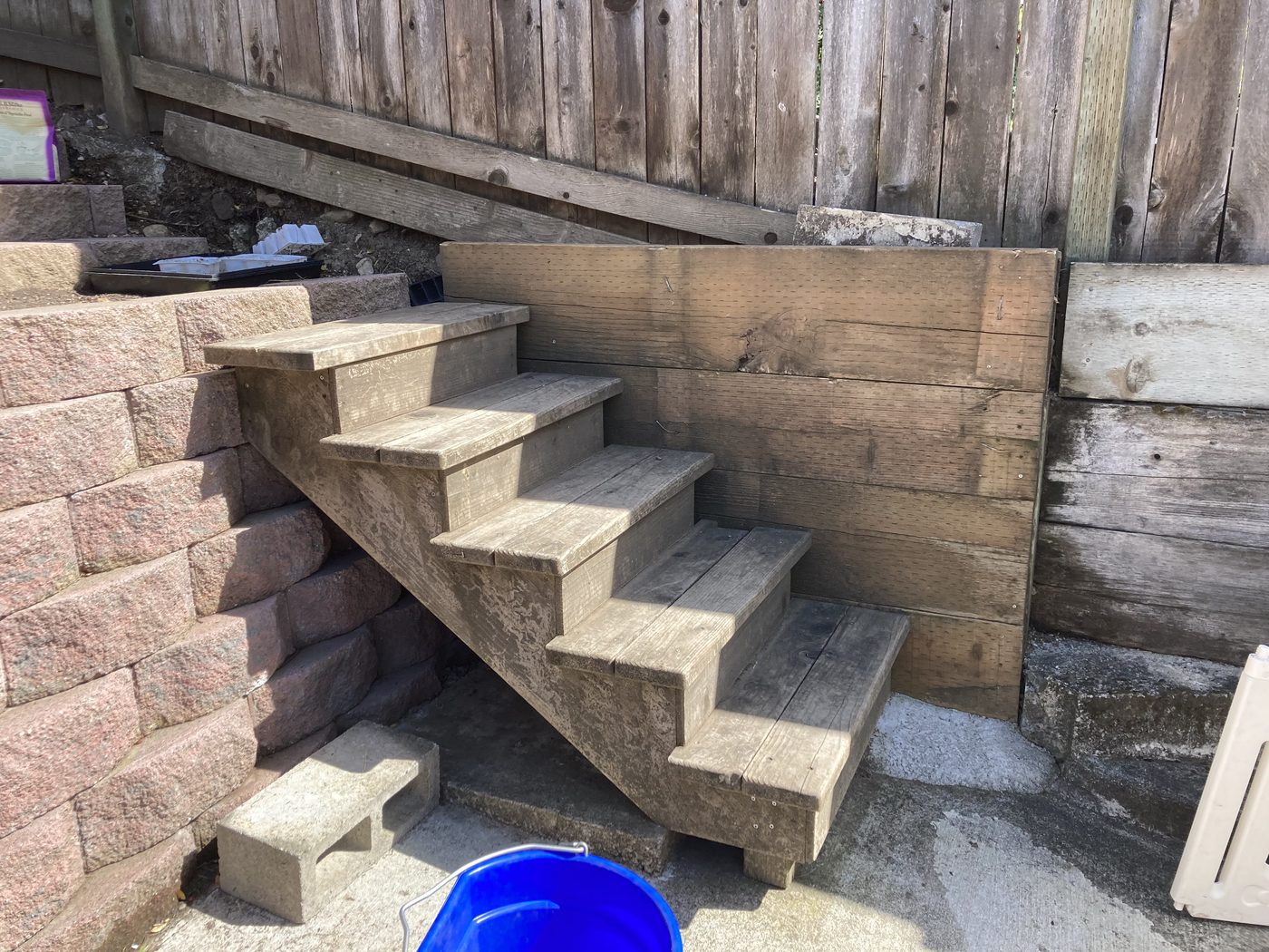 Outdoor handrail, before