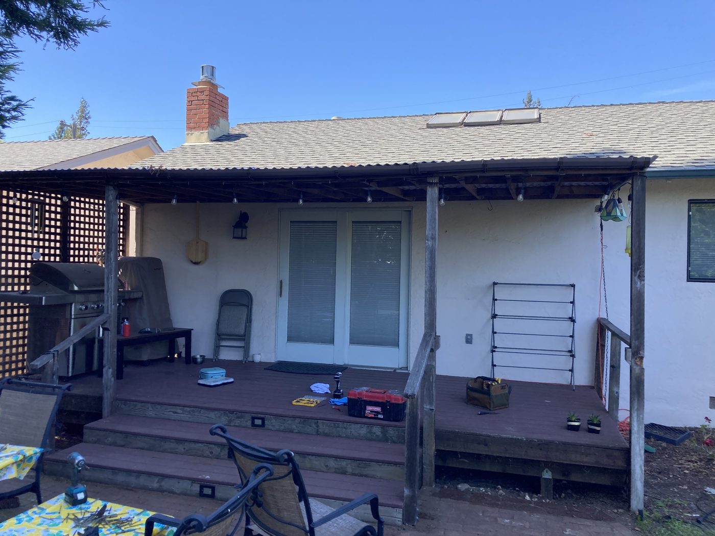 Porch cover, before