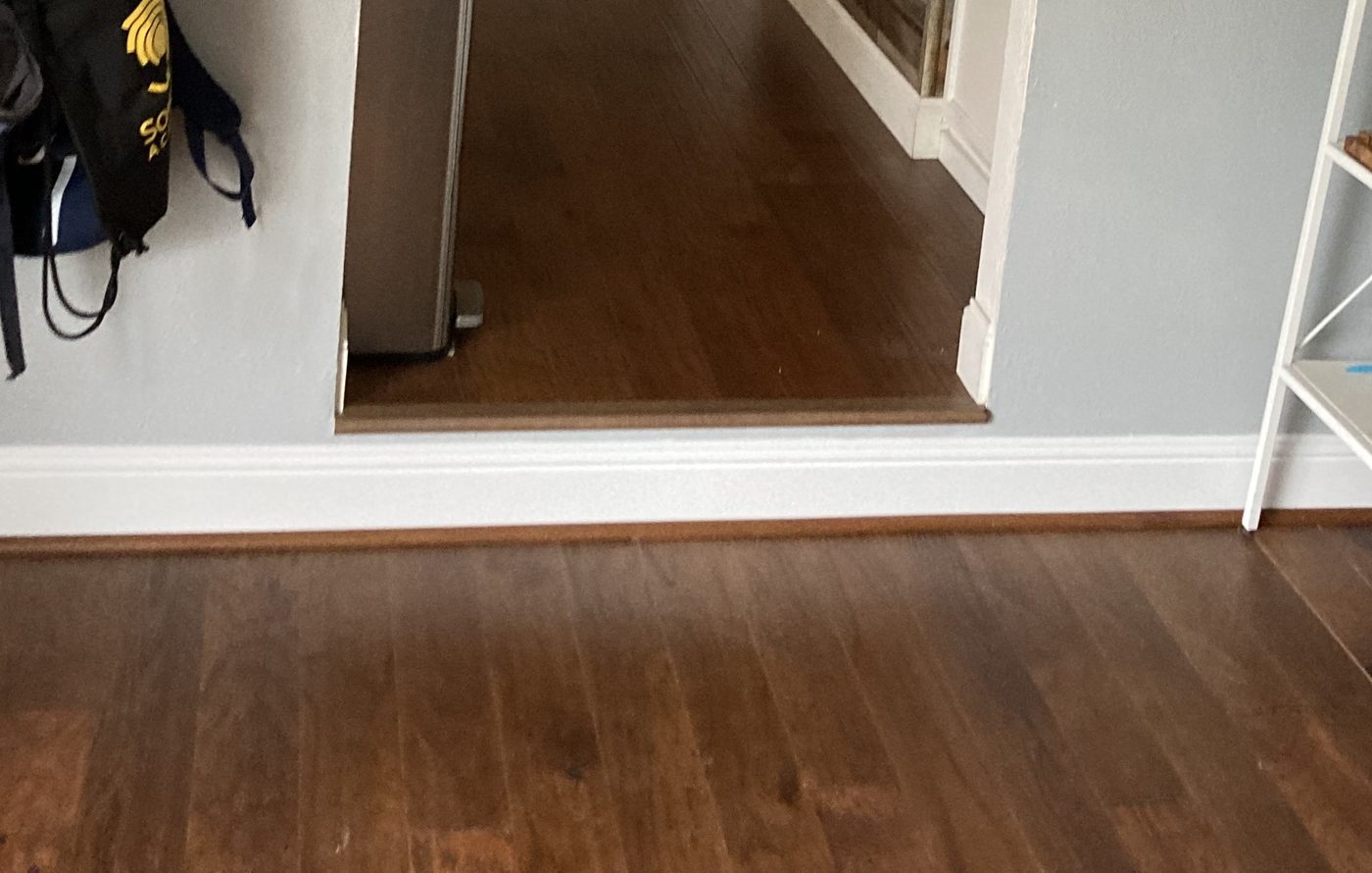 Interior step, after